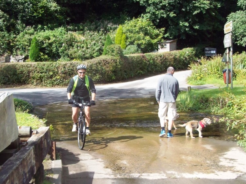 Ride 4: Crossing Parkmill ford.